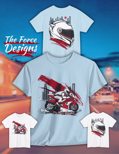 Urban Motorcycle Tee, Biker Shirt, Graphic Tee, Unisex Cotton T-Shirt, City Vibes, Perfect for Riders