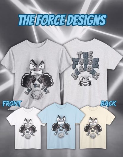 Let ‘em Fly, Angry Cartoon Graphic Tee, Streetwear Shirt, Unique Gift for Teens, Graphic Tee for Gamers, Casual Unisex Cotton T-Shirt