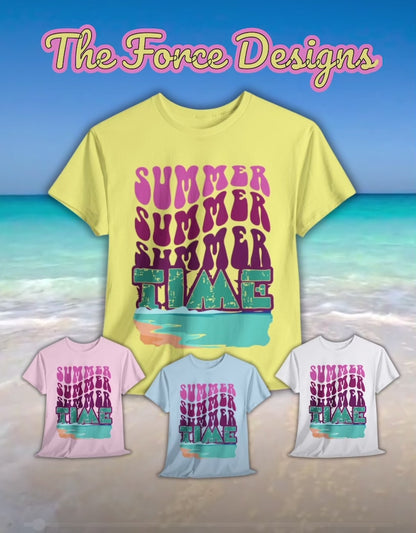 Retro Summer Vibes Unisex Heavy Cotton Tee
