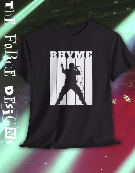 Rhyme,Urban Music Lover Tee, Casual Hip Hop Style Shirt, Rhyme Graphic T-Shirt, Cool Gift for Musicians, Streetwear Fashion
