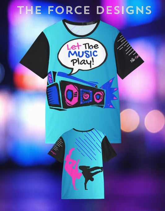 Let The Music Play! Men's Sports Jersey — Dance & Breakdance Graphic Tee