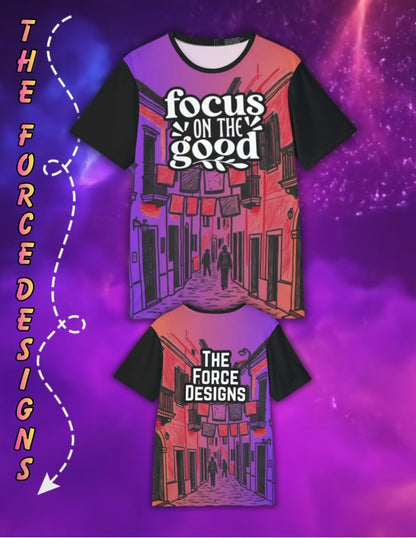 Focus On The Good Sports Jersey — Motivational All-Over Print Athletic Tee