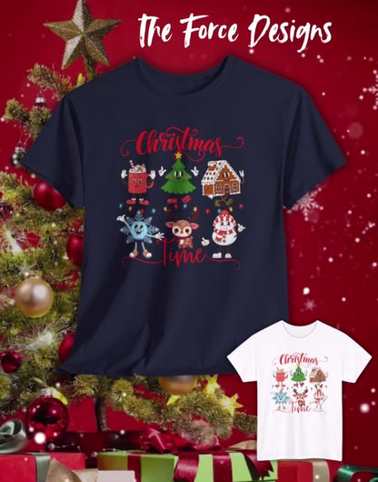 Christmas Themed Unisex Heavy Cotton Tee