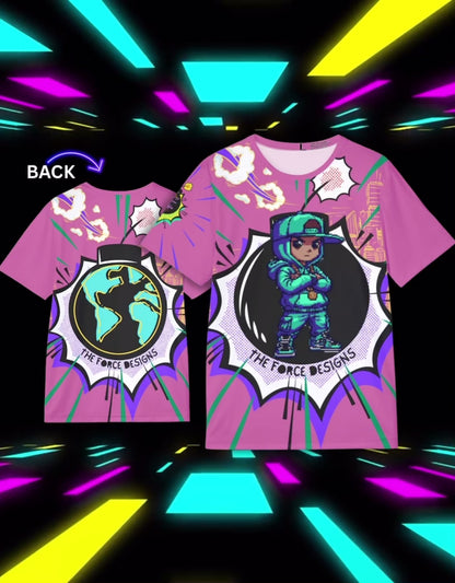 Street Global,Sports Jersey — 'The Force Designs' Urban Cartoon Print
