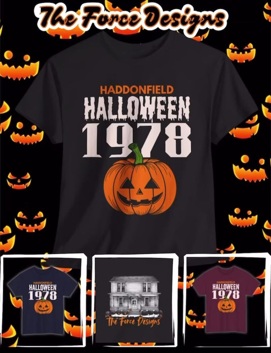 Halloween Graphic Tee, Spooky Unisex T-Shirt, Pumpkin Costume Top, Horror Movie Shirt, Fall Fashion, 1978 Theme