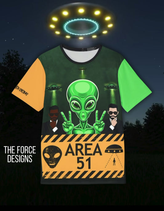 Area 51 Alien Graphic Jersey — Men’s UFO Tee