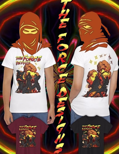 TFD Ninja Graphic Tee - Unisex Heavy Cotton T-Shirt, Sci-Fi Fan Merch, Battle Inspired Apparel, Unique Gift for Gamers & Collectors