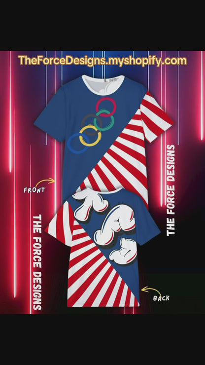 Patriotic Olympic Rings Sports Jersey