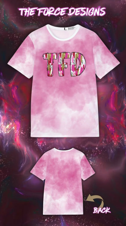 TFD Pink Tie-Dye Sports Jersey