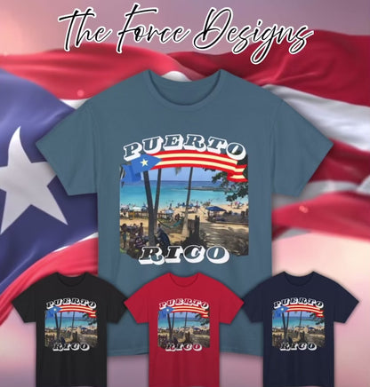 Puerto Rico Beach Vibes Unisex Heavy Cotton Tee