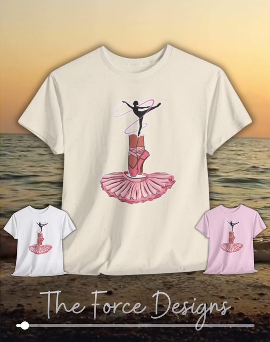 Ballerina ,Dance Inspired Unisex T-Shirt, Ballet Tee for Dancers, Gift for Dance Lovers, Casual Wear, Performance Top