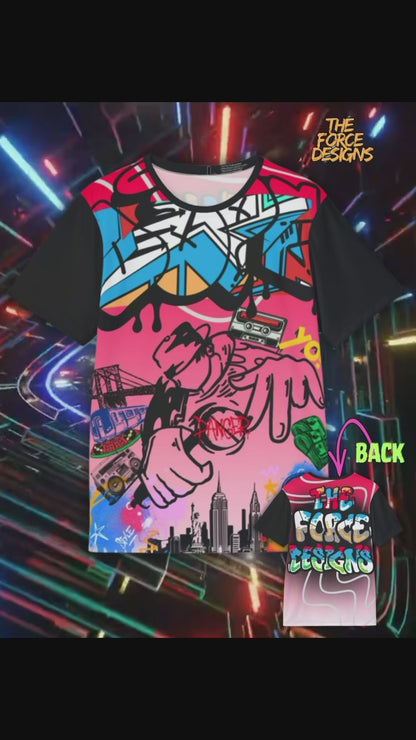 Graffiti Streetwear Sports Jersey — Urban Art AOP Tee